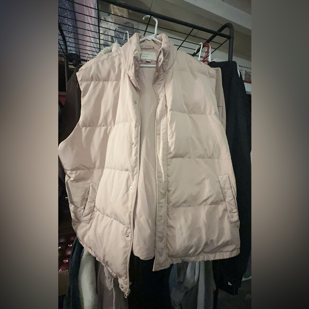 A New Day light pink puffer vest